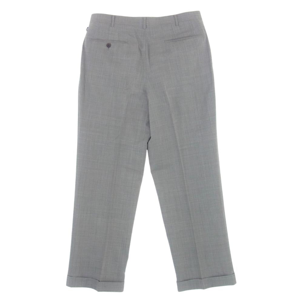 Aquascutum アクアスキュータム 6681202 ウール モヘヤ混 ダブル ジャケット スラックス セットアップ ブラウン 94AB4 グレー系【極上美品】【中古】