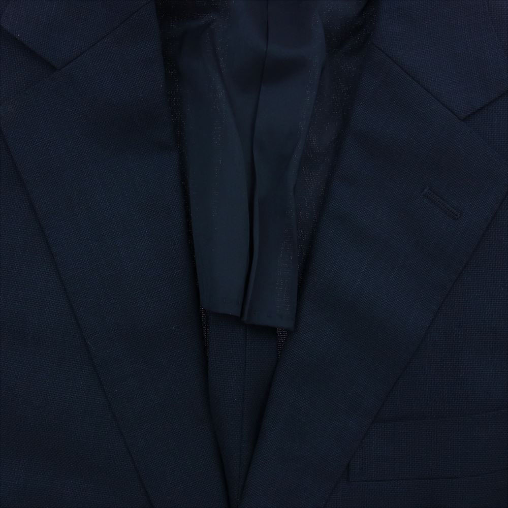 Aquascutum アクアスキュータム A9412572 ウール ジャケット スラックス セットアップ 94AB4 ダークネイビー系【極上美品】【中古】