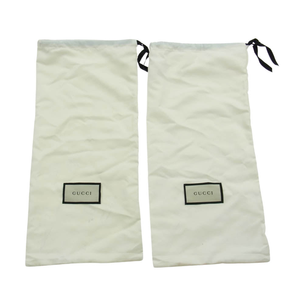 GUCCI グッチ 426219 ホースビット スリッポン レザー スリッパ ブラック系 6【中古】