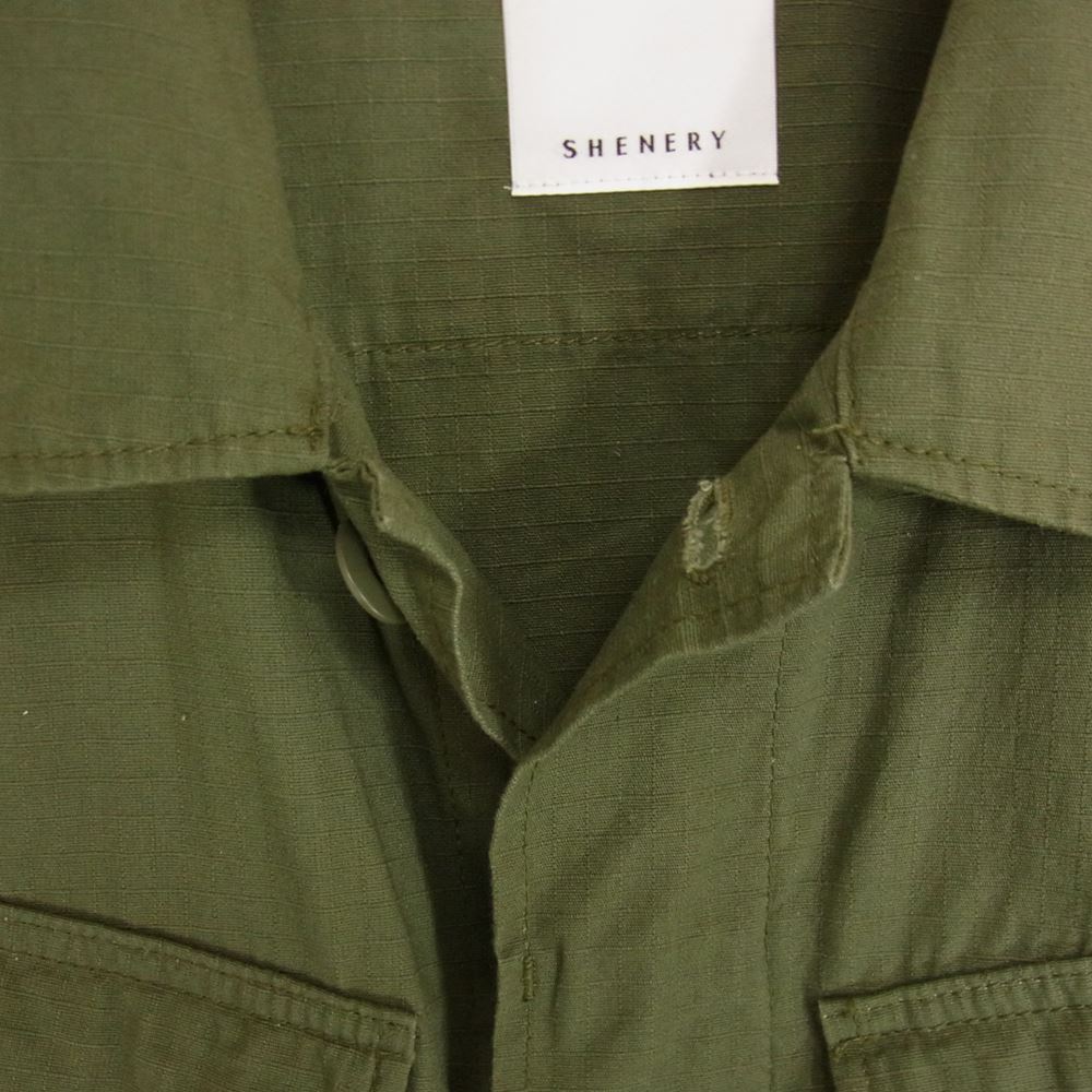 シーナリー  ミリタリー シャツ ベスト カーキ系 F【中古】