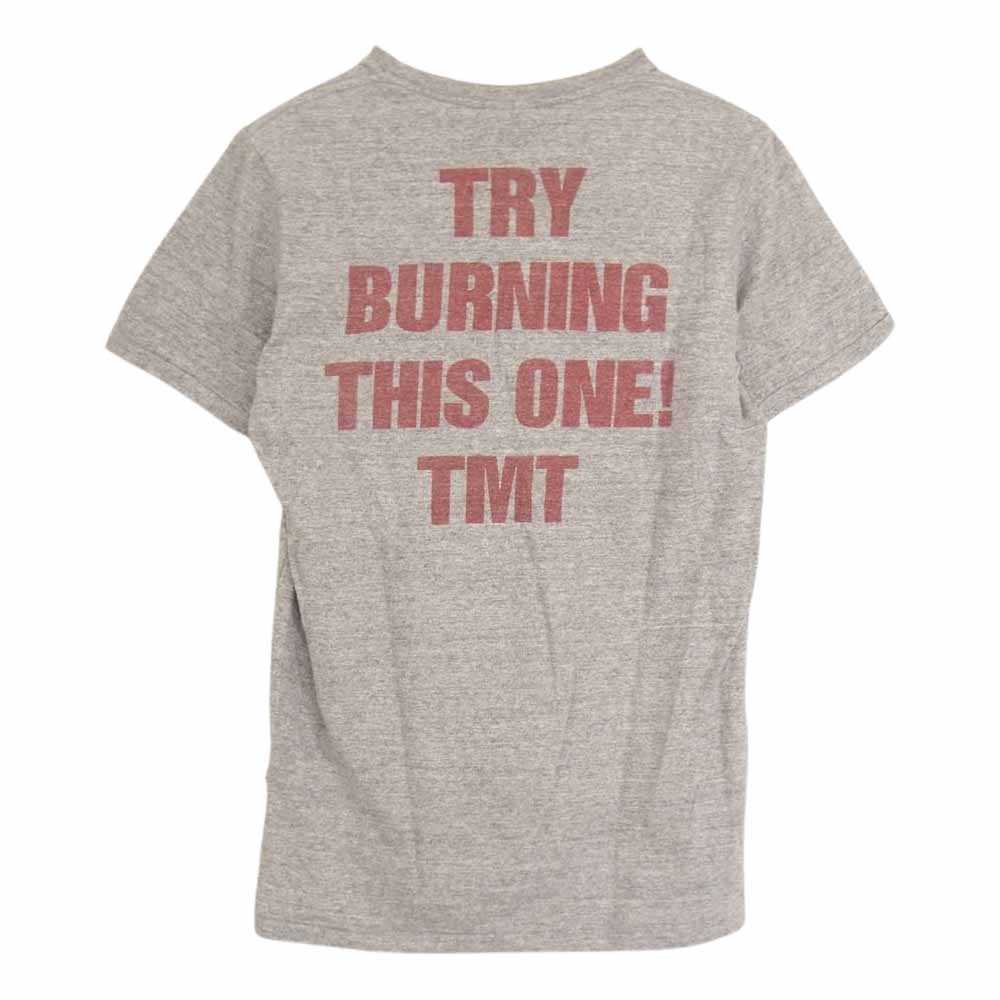 TMT ティーエムティー BIGHOLIDAY 星条旗 クローバーロゴ 半袖 Tシャツ グレー系 M【中古】