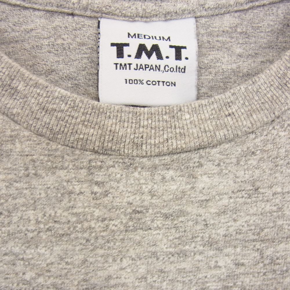 TMT ティーエムティー BIGHOLIDAY 星条旗 クローバーロゴ 半袖 Tシャツ グレー系 M【中古】
