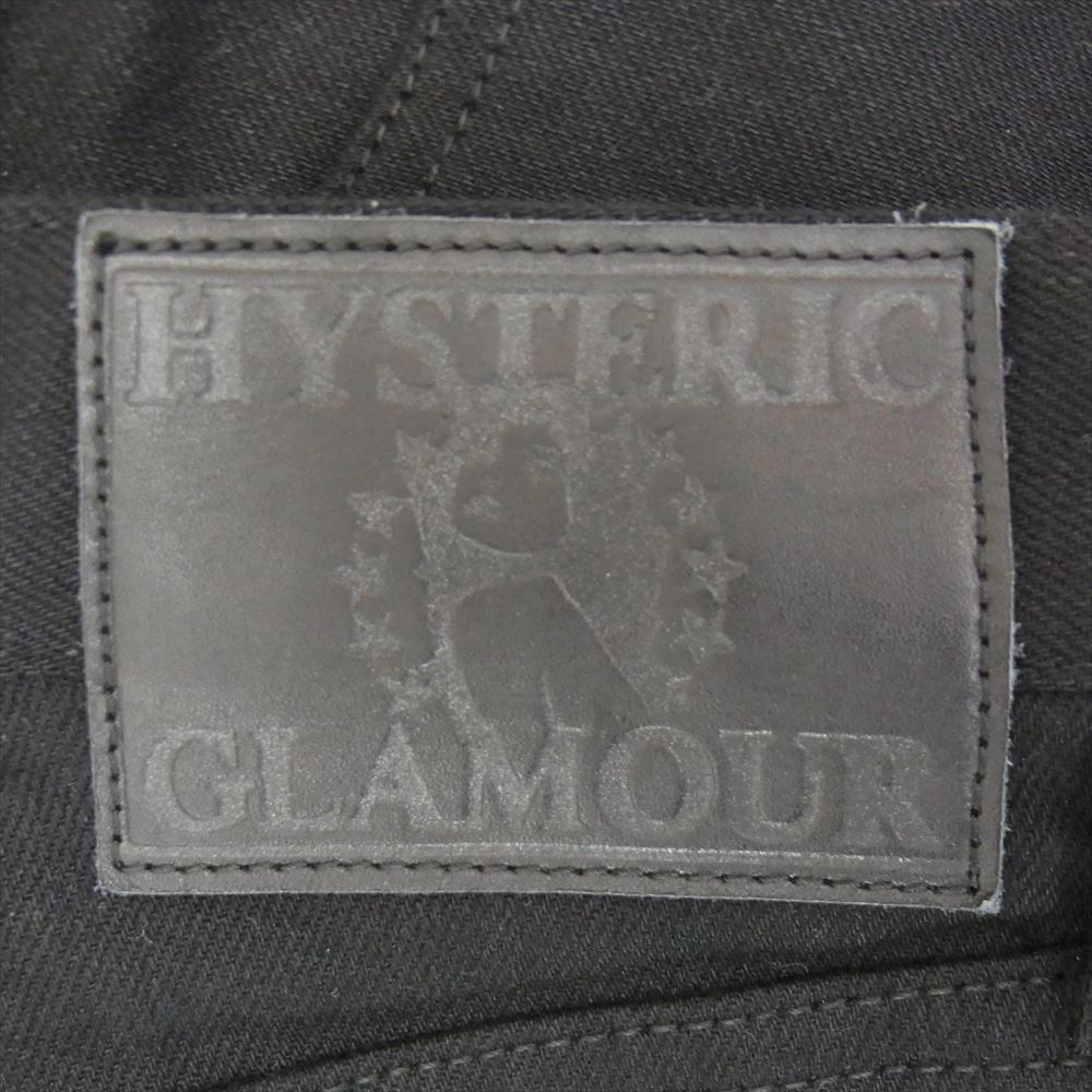 HYSTERIC GLAMOUR ヒステリックグラマー 02182AP19 スタッズ付き ストレッチ スリム ブラック デニム パンツ ブラック系 32【極上美品】【中古】