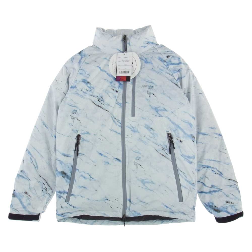 NANGA ナンガ N1ASM  AURORA STAND COLLAR DOWN JACKET MARBLE オーロラ スタンドカラー マーブル ダウン ジャケット ホワイト系 M【新古品】【未使用】【中古】