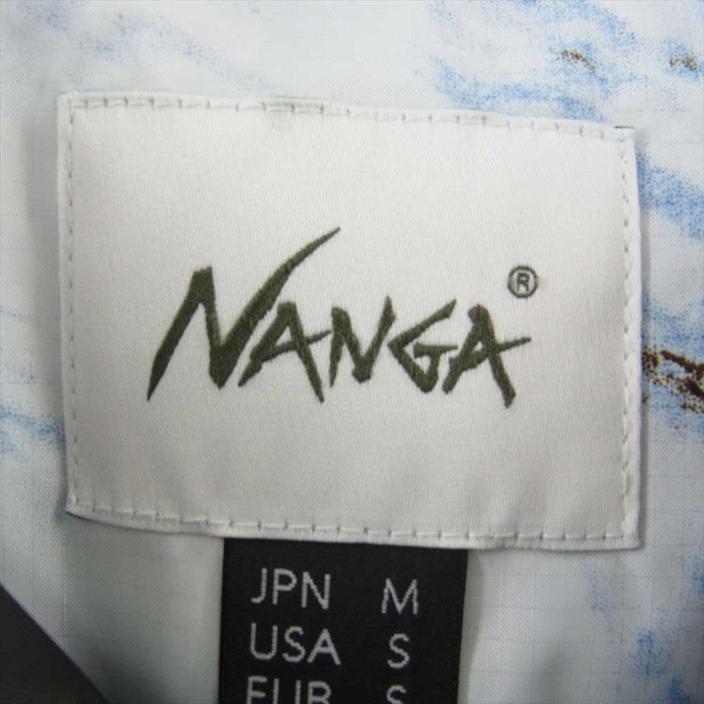 NANGA ナンガ N1ASM  AURORA STAND COLLAR DOWN JACKET MARBLE オーロラ スタンドカラー マーブル ダウン ジャケット ホワイト系 M【新古品】【未使用】【中古】