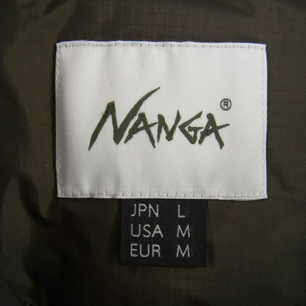 NANGA ナンガ N1ASKHG2  AURORA STAND COLLAR DOWN JACKET MARBLE オーロラ スタンドカラー ダウン ジャケット グリーン系 L【新古品】【未使用】【中古】