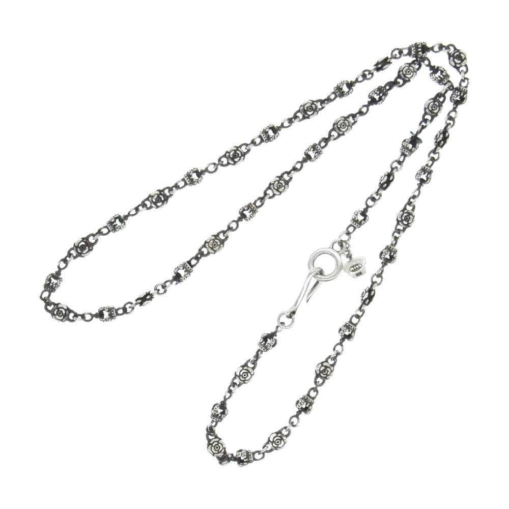 Justin Davis ジャスティンデイビス SNJ211  Wicked Rose Chain クラウン ローズ チェーン  シルバー系【中古】
