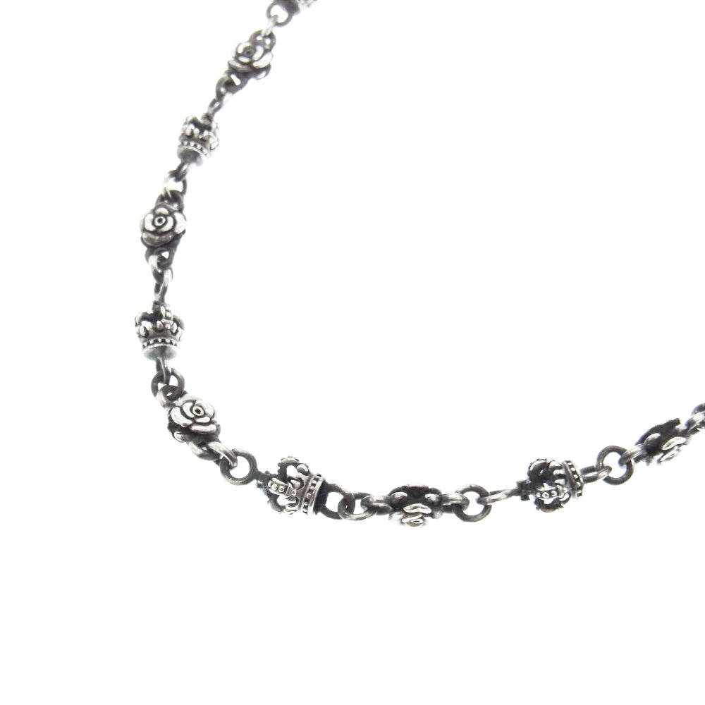 Justin Davis ジャスティンデイビス SNJ211  Wicked Rose Chain クラウン ローズ チェーン  シルバー系【中古】