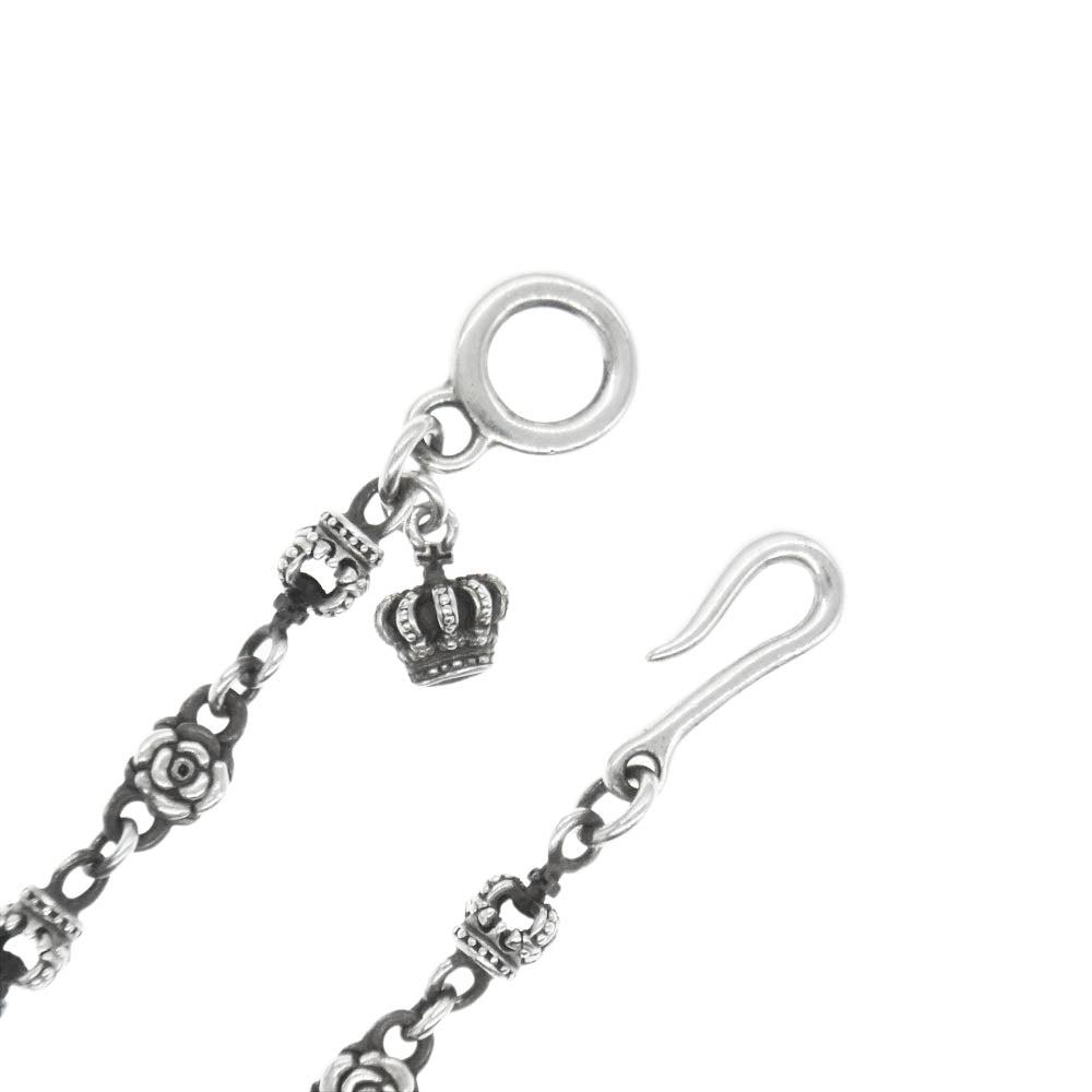 Justin Davis ジャスティンデイビス SNJ211  Wicked Rose Chain クラウン ローズ チェーン  シルバー系【中古】