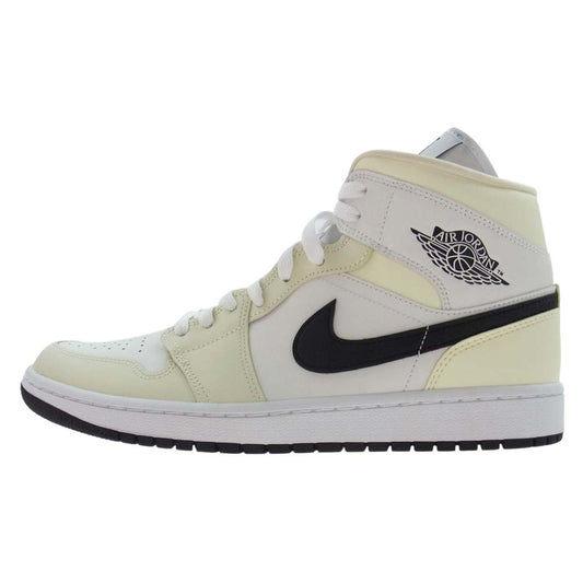 NIKE AIR JORDAN ナイキ ジョーダン BQ6472-121 WMNS AIR JORDAN 1 MID COCONUT MILK ウィメンズ エアジョーダン1 ミッド ココナッツ ミルク ミッドカット スニーカー オフホワイト系 29.0cm【新古品】【未使用】【中古】