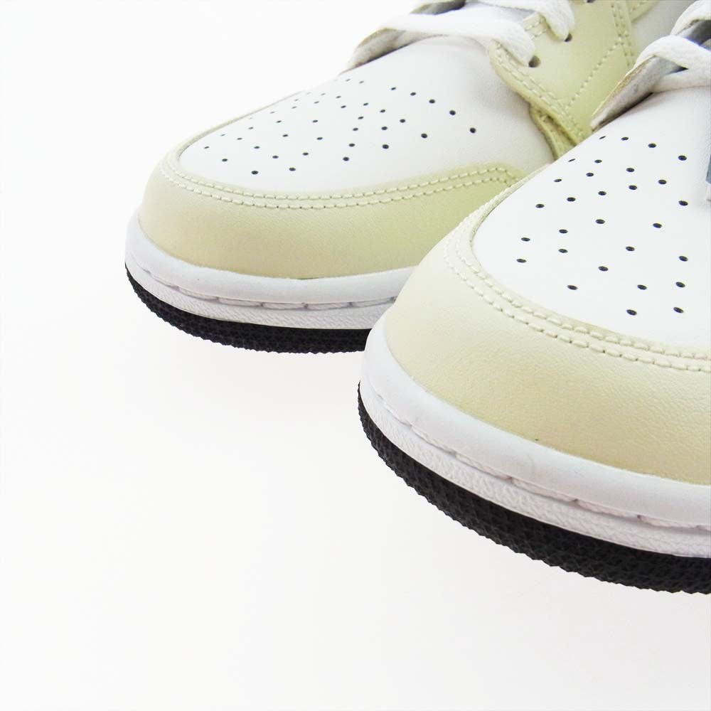 NIKE AIR JORDAN ナイキ ジョーダン BQ6472-121 WMNS AIR JORDAN 1 MID COCONUT MILK ウィメンズ エアジョーダン1 ミッド ココナッツ ミルク ミッドカット スニーカー オフホワイト系 29.0cm【新古品】【未使用】【中古】