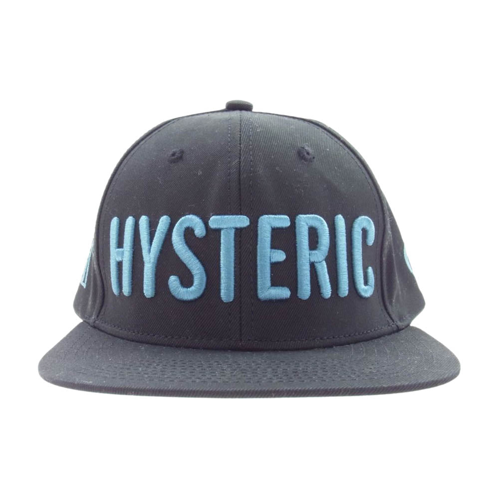 HYSTERIC GLAMOUR ヒステリックグラマー 02201QH01 SOUND＆VISION サウンドビジョン ガール刺繍 キャップ ブラック系 ライトブルー系【中古】