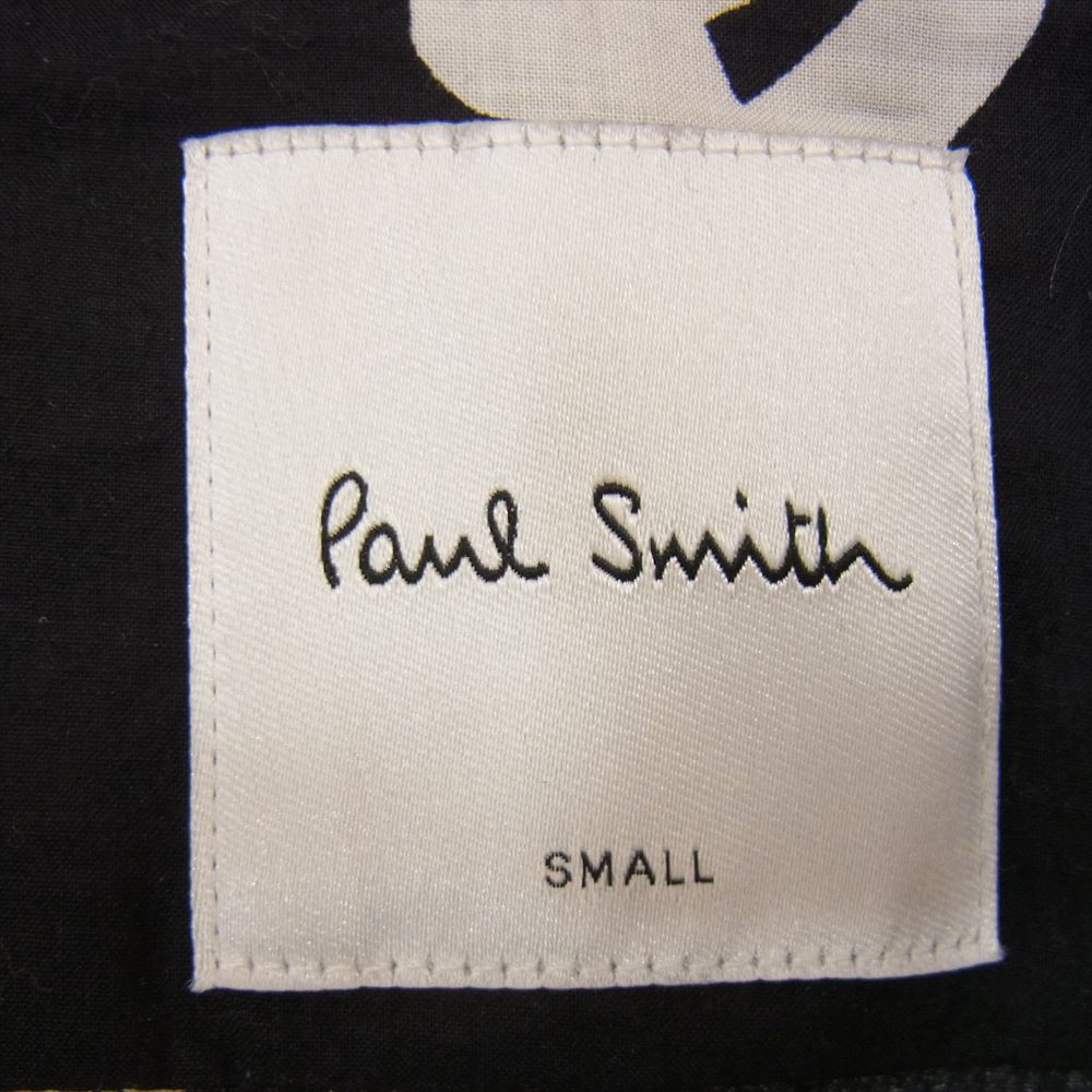 Paul Smith ポール・スミス PF-WR-77044 Numbers ナンバープリント ナンバリング 総柄 長袖 シャツ ブラック系 S【中古】 Paul Smith - Paul Smith ポール・スミス PF-WR-77044 Numbers