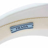 PRADA プラダ Re-Nylon トライアングルロゴプレート ナイロン カチューシャ ヘッドバンド ホワイト ホワイト系【中古】