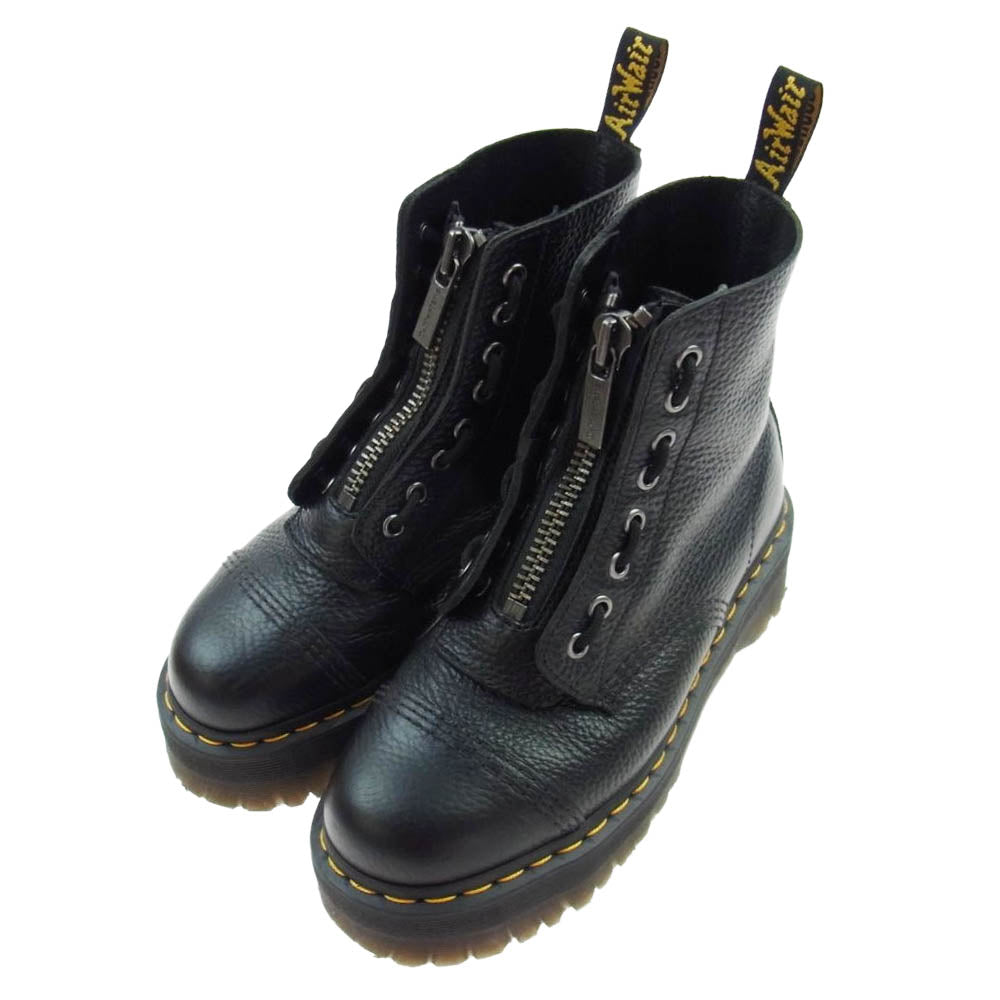Dr.Martens ドクターマーチン 22564001 SINCLAIR JUNGLE BOOTS シンクレア フロントジップ 厚底 コンバット ジャングルブーツ ブラック系 UK6【中古】