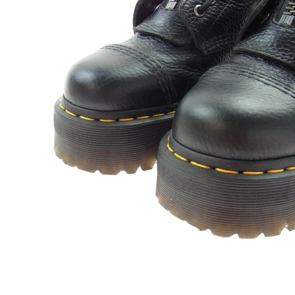 Dr.Martens ドクターマーチン 22564001 SINCLAIR JUNGLE BOOTS シンクレア フロントジップ 厚底 コンバット ジャングルブーツ ブラック系 UK6【中古】