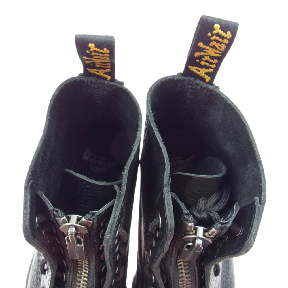 Dr.Martens ドクターマーチン 22564001 SINCLAIR JUNGLE BOOTS シンクレア フロントジップ 厚底 コンバット ジャングルブーツ ブラック系 UK6【中古】