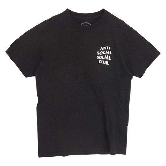 アンチソーシャルソーシャルクラブ ロゴプリント クルーネック 半袖 Tシャツ ブラック系 M【中古】