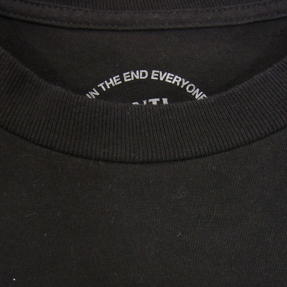 アンチソーシャルソーシャルクラブ ロゴプリント クルーネック 半袖 Tシャツ ブラック系 M【中古】