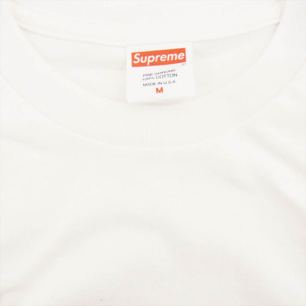 Supreme シュプリーム Social tee セキュリティカード ソーシャル プリント 半袖 Tシャツ ホワイト系 M【極上美品】【中古】