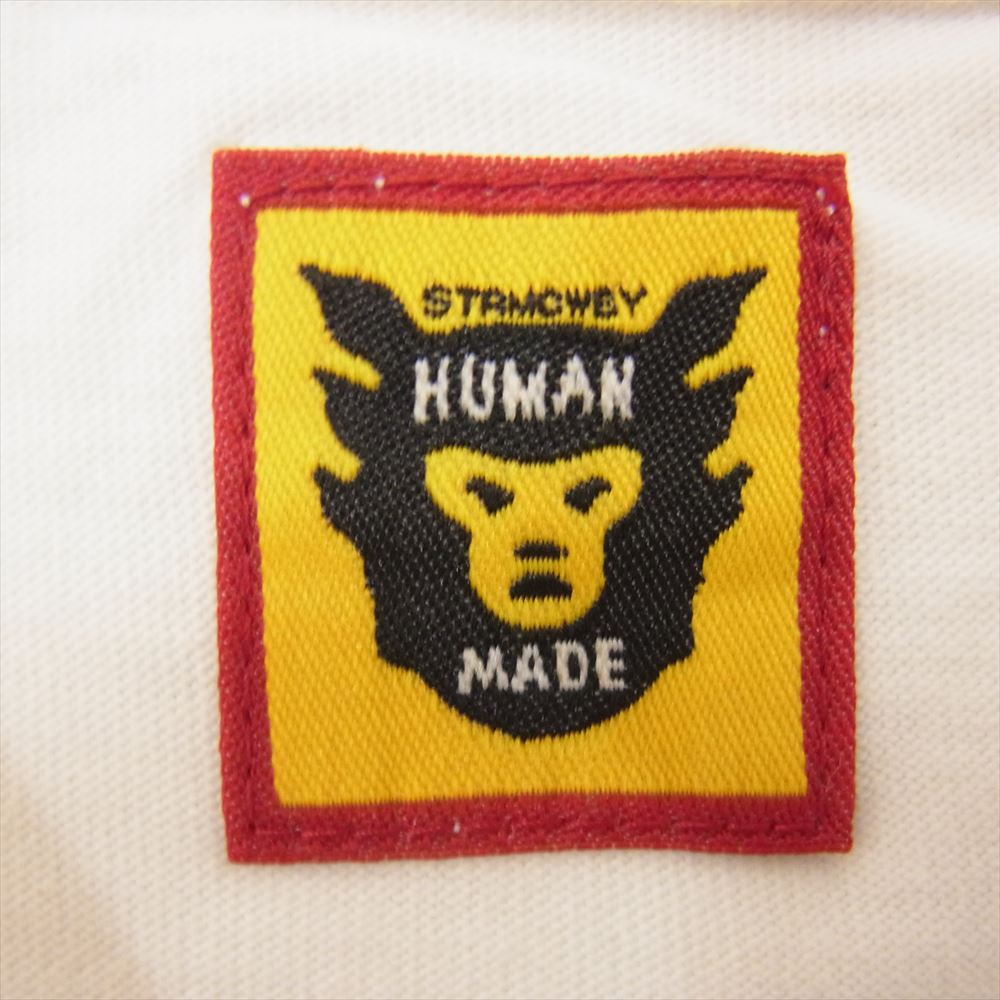 HUMAN MADE ヒューマンメイド DAILY S/S T-SHIRT 2022 0430 ハートロゴ デイリー クルーネック 半袖 Tシャツ ホワイト系 XL【極上美品】【中古】