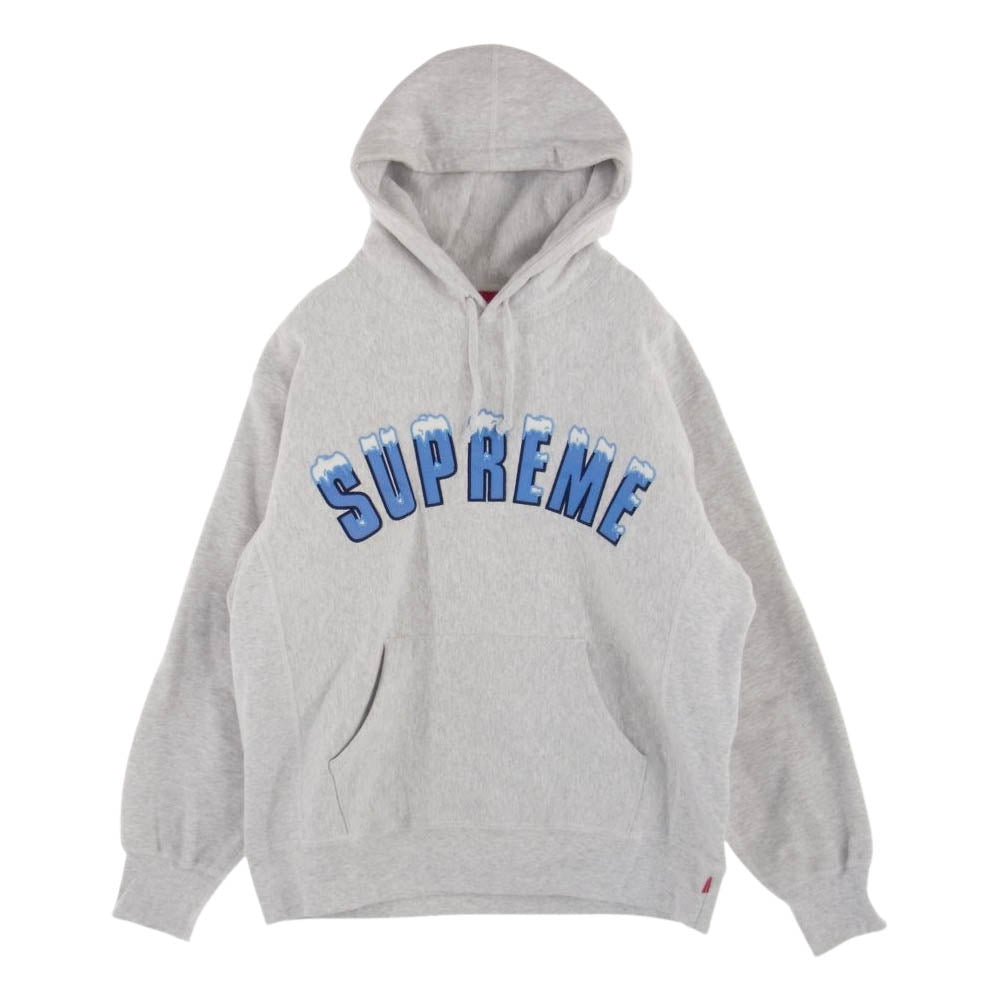 Supreme シュプリーム 20AW Icy Arc Hooded Sweatshirt アイシー アーチ ロゴ プルオーバー パーカー フーディ グレー系 M【中古】