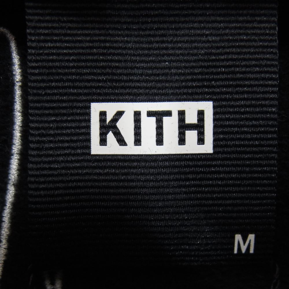 キス 21AW KHM030347-001 City Script Hoodie シティー スクリプト ボックスロゴ 刺繍 フーディー パーカー ブラック系 M【中古】