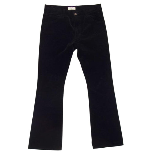 CELINE セリーヌ 20AW 2N344075K セリーヌジャパンタグ Dylan ディラン ベルベット フレアパンツ ブラック系 31【中古】
