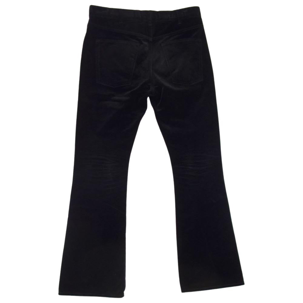 CELINE セリーヌ 20AW 2N344075K セリーヌジャパンタグ Dylan ディラン ベルベット フレアパンツ ブラック系 31【中古】