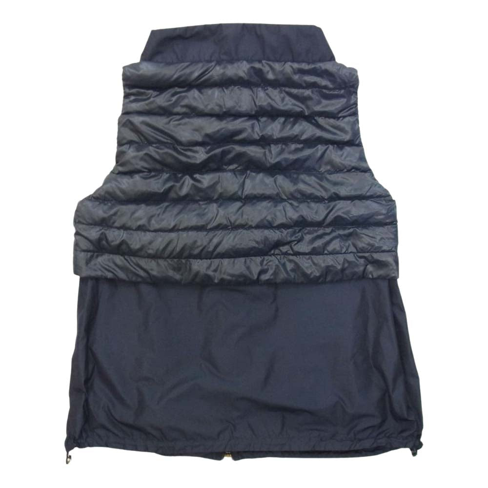 Herno ヘルノ PI016D-12125-9200 ナイロン切替 ダウンベスト ネイビー系 44【中古】