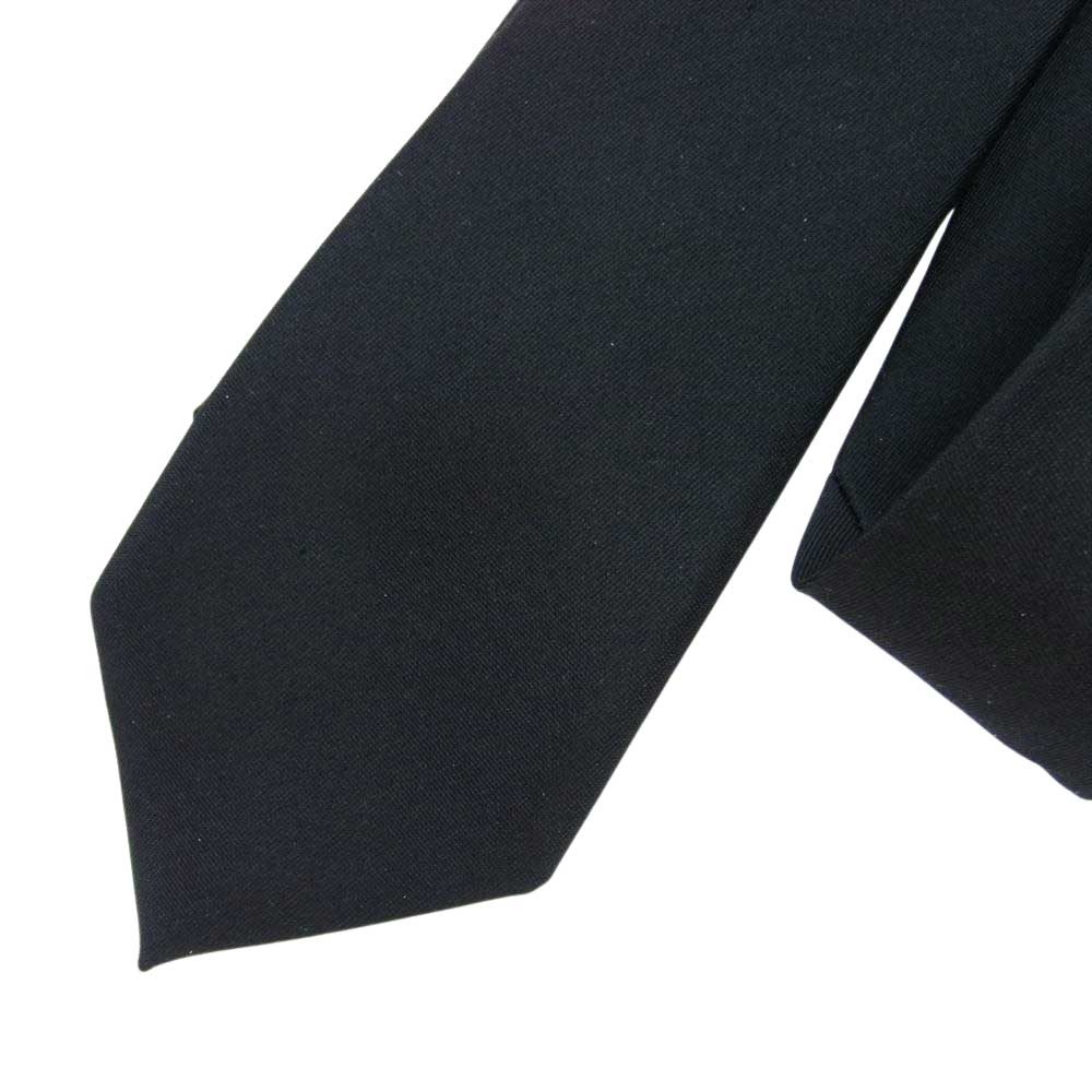 JOHN LAWRENCE SULLIVAN ジョンローレンスサリバン JLS-06-10 SILK TWILL NEC? TIE シルク100％ シルクサテン ネクタイ ナロータイ ブラック系【中古】
