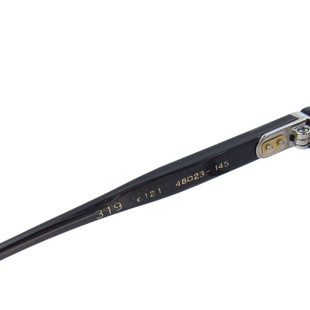 アイヴァン MODEL 319 伊達メガネ 眼鏡 アイウェア ブラック系【中古】