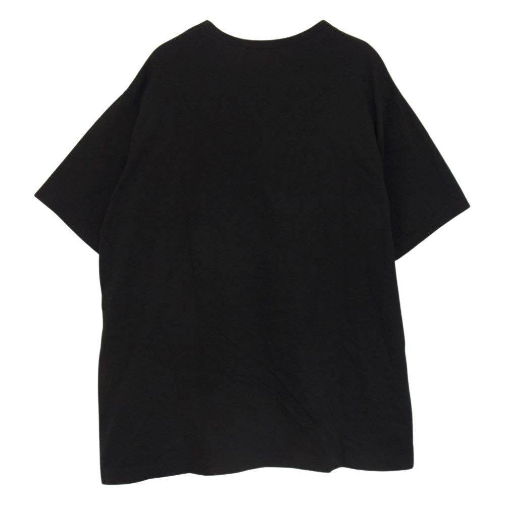 Yohji Yamamoto POUR HOMME ヨウジヤマモトプールオム 22SS HG-T65-271 Inkjet Flower Picture Book Print Short Sleeves 花図鑑半袖 切替 Tシャツ ブラック系 3【中古】