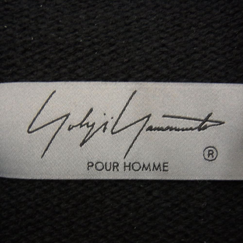 Yohji Yamamoto POUR HOMME ヨウジヤマモトプールオム 21AW HX-K16-181 花柄タートルあき 長袖 フラワー ボタンネック ニット ブラック系 3【中古】