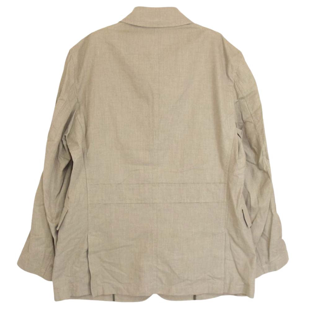 Aquascutum アクアスキュータム A9460317 コットン リネン混 ジャケット ベージュ系 M【極上美品】【中古】