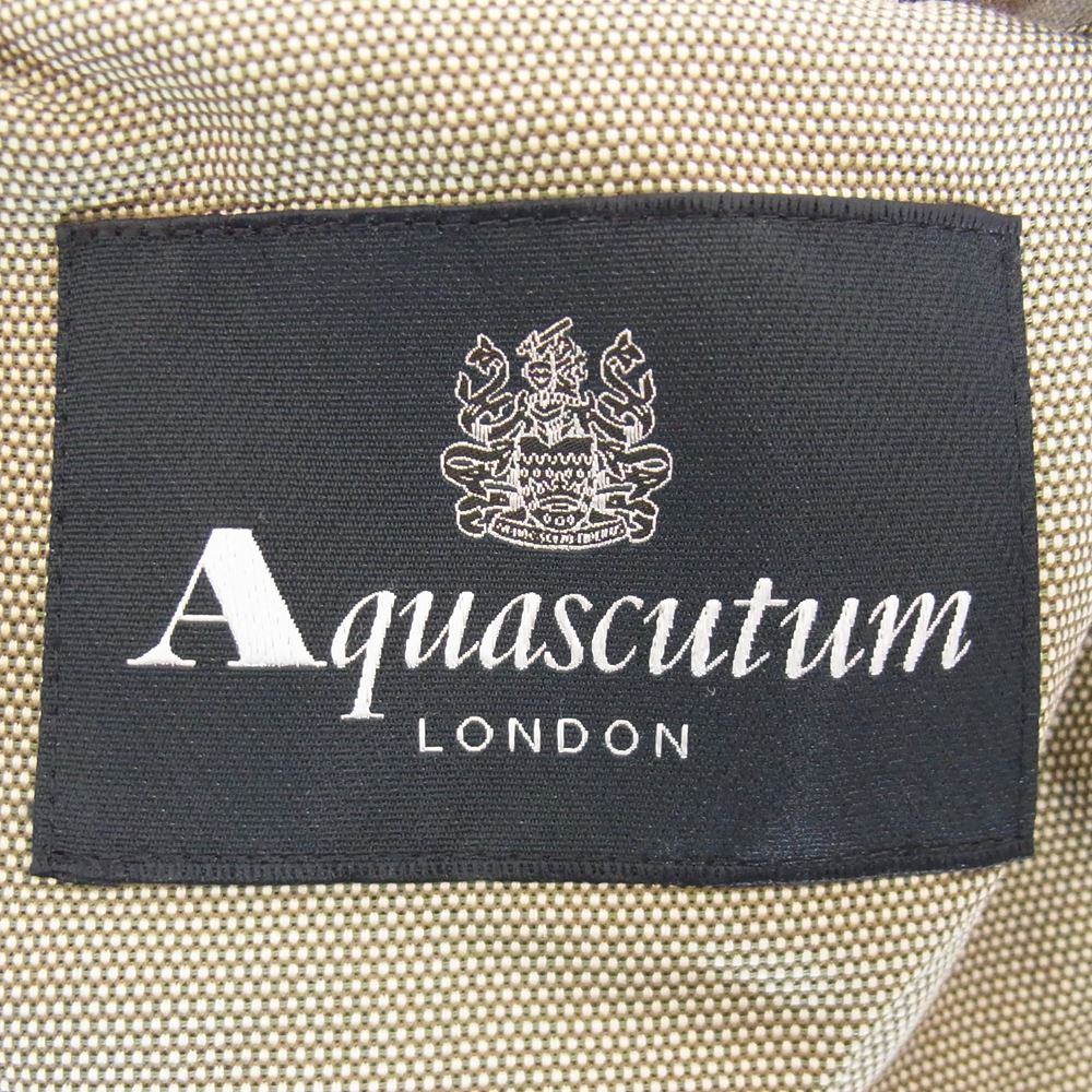 Aquascutum アクアスキュータム A9460317 コットン リネン混 ジャケット ベージュ系 M【極上美品】【中古】