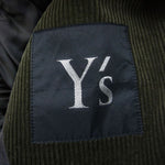 Y's Yohji Yamamoto ワイズ ヨウジヤマモト 96SS YF-J10-004 ヴィンテージ アーカイブ コーデュロイ ミリタリー コーデュロイ ジャケット カーキ系【中古】