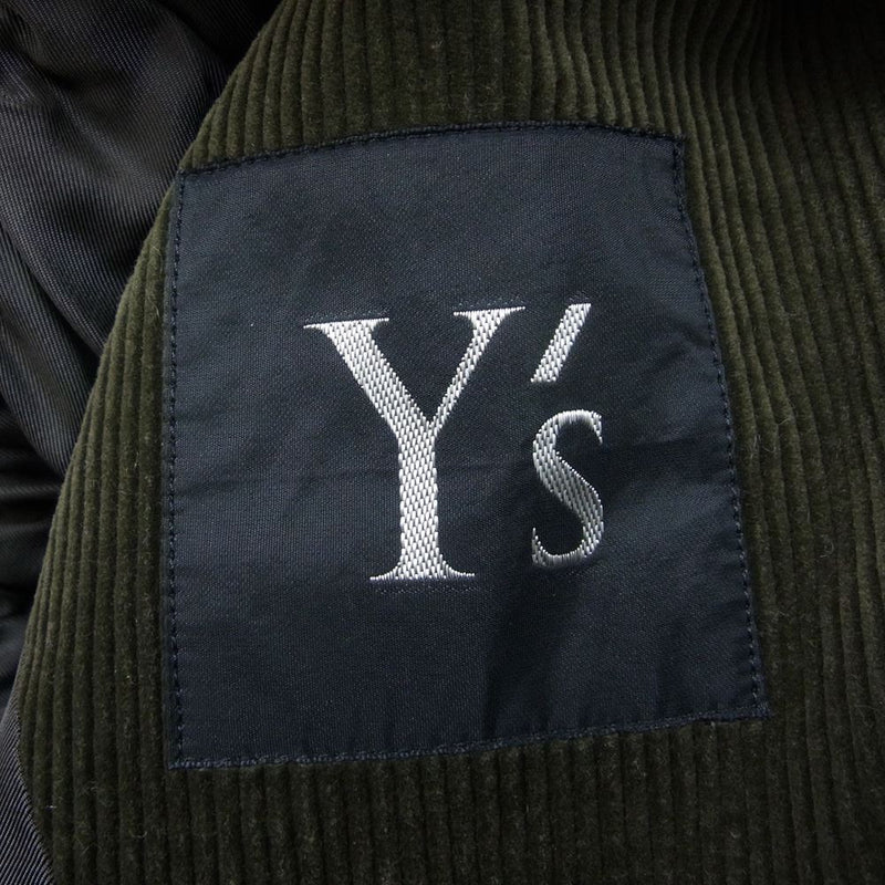 Y's Yohji Yamamoto ワイズ ヨウジヤマモト 96SS YF-J10-004 ヴィンテージ アーカイブ コーデュロイ ミリタリー コーデュロイ ジャケット カーキ系【中古】