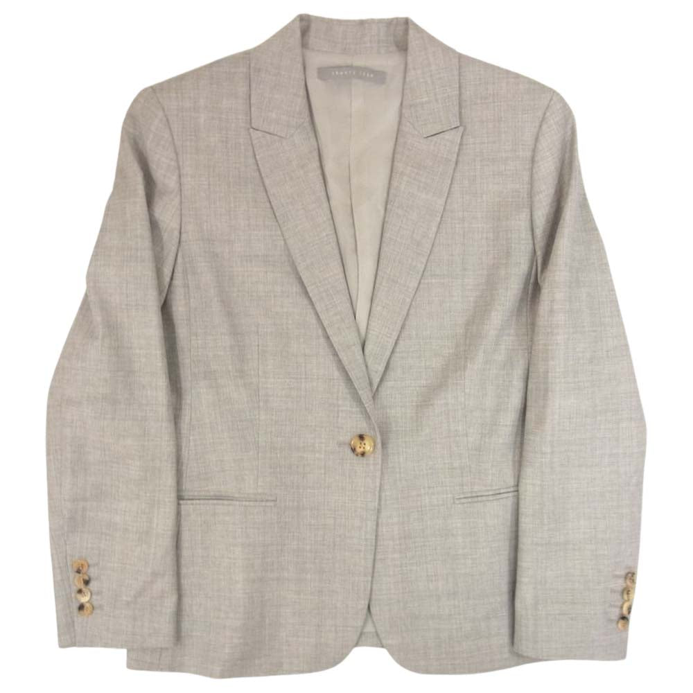 theory セオリー 03-9904133-020-044 LUXE Executive Bergman3 SUPER120s サマ－ウール ピークドラペル テーラードジャケット グレー系 44【中古】