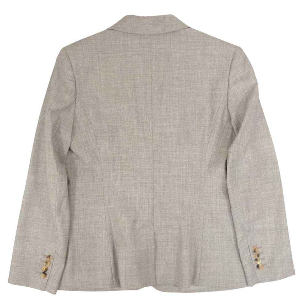 theory セオリー 03-9904133-020-044 LUXE Executive Bergman3 SUPER120s サマ－ウール ピークドラペル テーラードジャケット グレー系 44【中古】