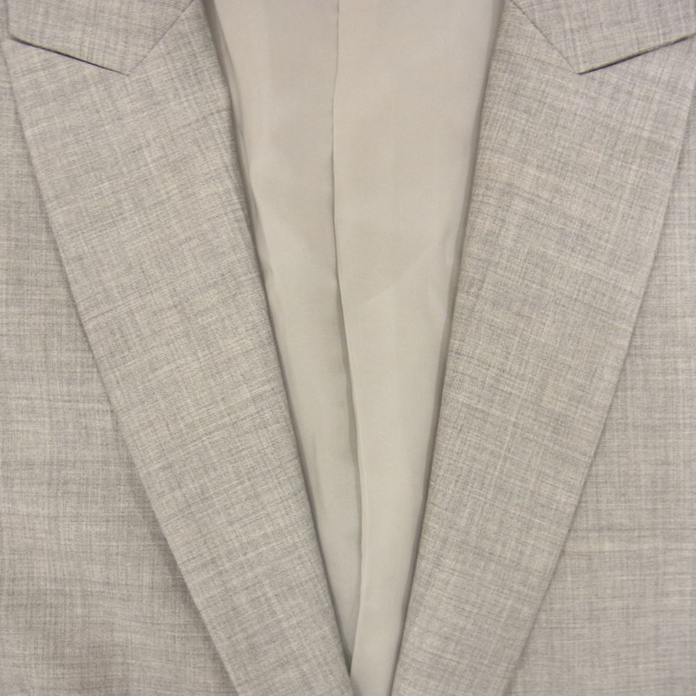 theory セオリー 03-9904133-020-044 LUXE Executive Bergman3 SUPER120s サマ－ウール ピークドラペル テーラードジャケット グレー系 44【中古】