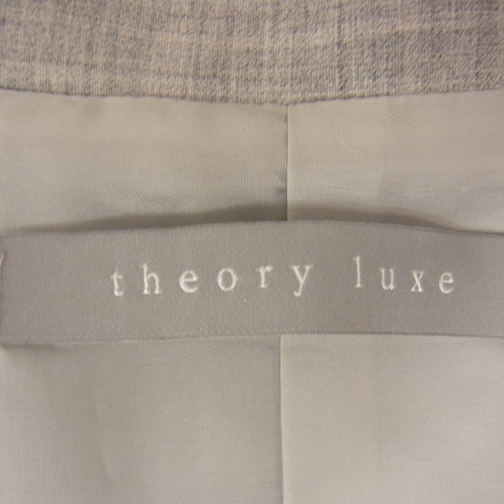 theory セオリー 03-9904133-020-044 LUXE Executive Bergman3 SUPER120s サマ－ウール ピークドラペル テーラードジャケット グレー系 44【中古】