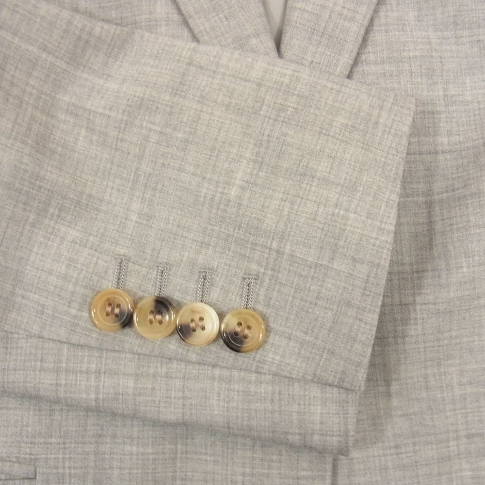 theory セオリー 03-9904133-020-044 LUXE Executive Bergman3 SUPER120s サマ－ウール ピークドラペル テーラードジャケット グレー系 44【中古】