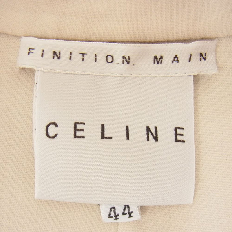 CELINE セリーヌ FINITION MAIN ウール 2B テーラードジャケット オフホワイト系 44【中古】