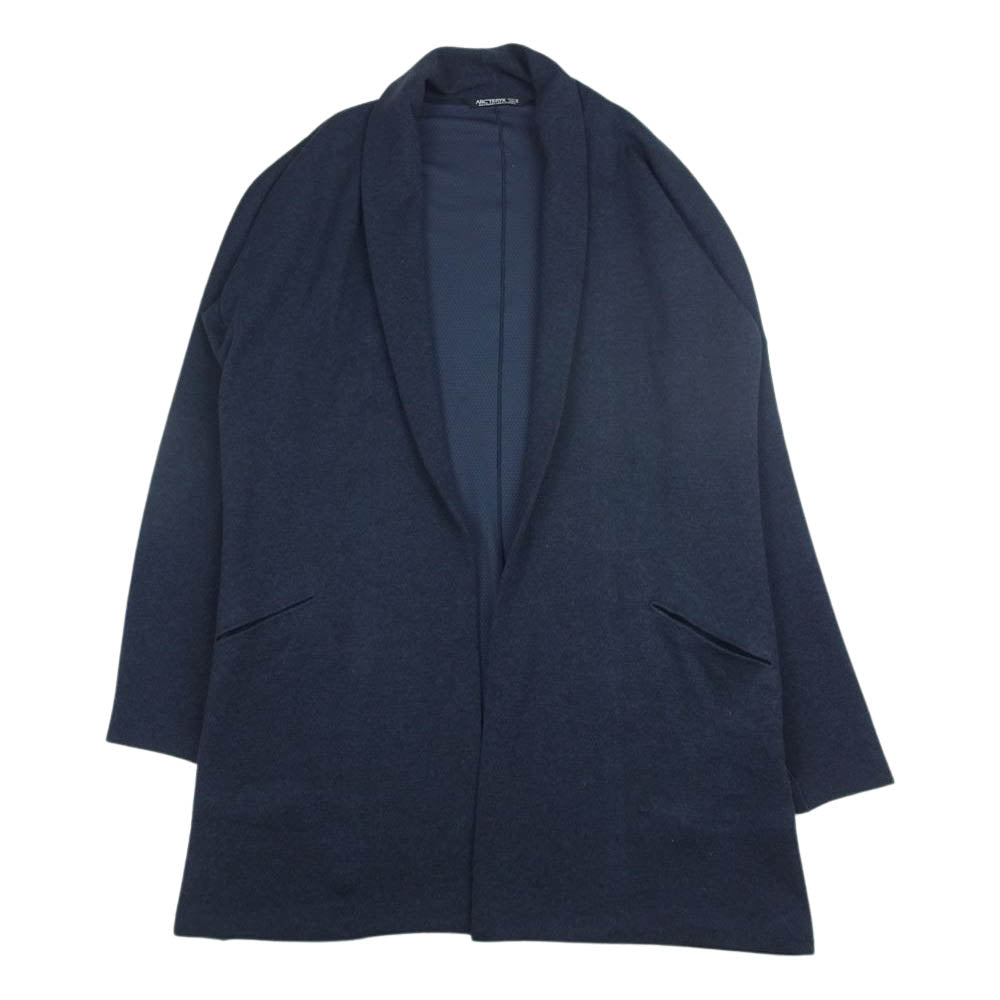 ARC'TERYX アークテリクス 21729-114010 LAINA CARDIGAN レイナ ウール ショールカラー ヘザーフリース カーディガン ネイビー系 M【中古】