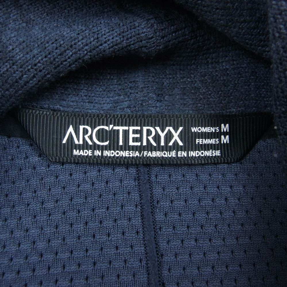 ARC'TERYX アークテリクス 21729-114010 LAINA CARDIGAN レイナ ウール ショールカラー ヘザーフリース カーディガン ネイビー系 M【中古】