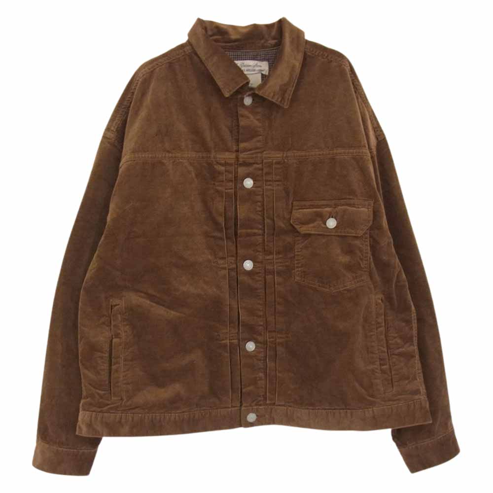 REMI RELIEF レミレリーフ ストレッチ コーデュロイ ジャケット ブラウン系 M【中古】