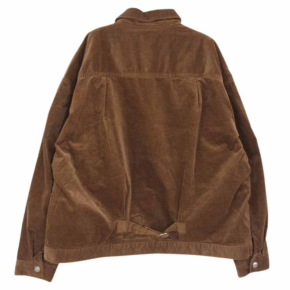 REMI RELIEF レミレリーフ ストレッチ コーデュロイ ジャケット ブラウン系 M【中古】
