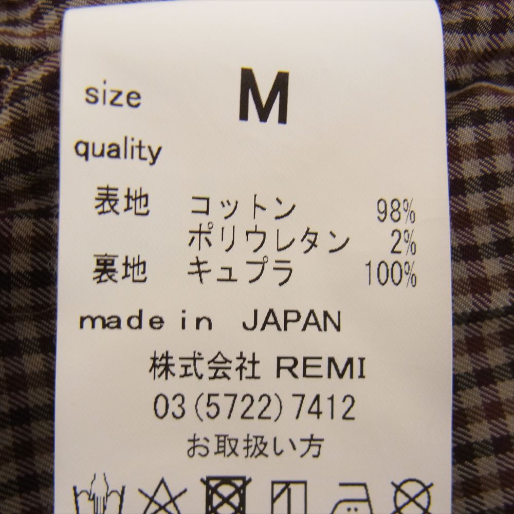 REMI RELIEF レミレリーフ ストレッチ コーデュロイ ジャケット ブラウン系 M【中古】