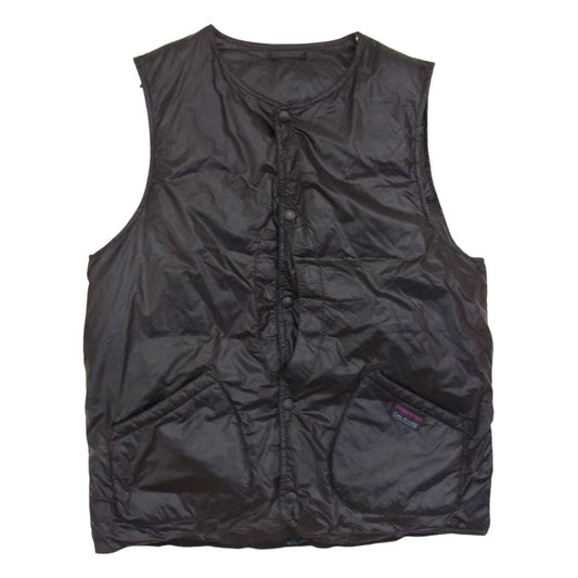 NANGA ナンガ CAL O LINE キャルオーライン BLACK HOLE DOWN VEST リバーシブル ダウン ベスト ブラック ブラック系【美品】【中古】